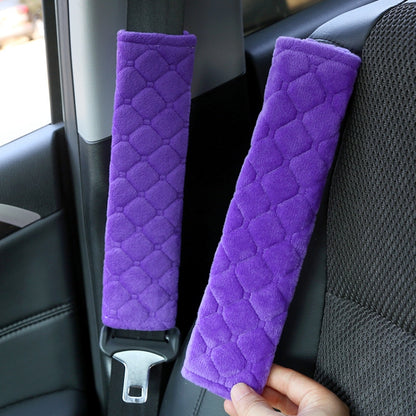 Car Seat Belt Protector Soft Extended Shoulder Pads, Color: Purple Square - Seat Belts & Padding by buy2fix | Online Shopping UK | buy2fix