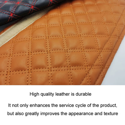 Rhombus Leather Seat Belt Shoulder Protector Pads, Color: Black Leather Red Line - Seat Belts & Padding by buy2fix | Online Shopping UK | buy2fix