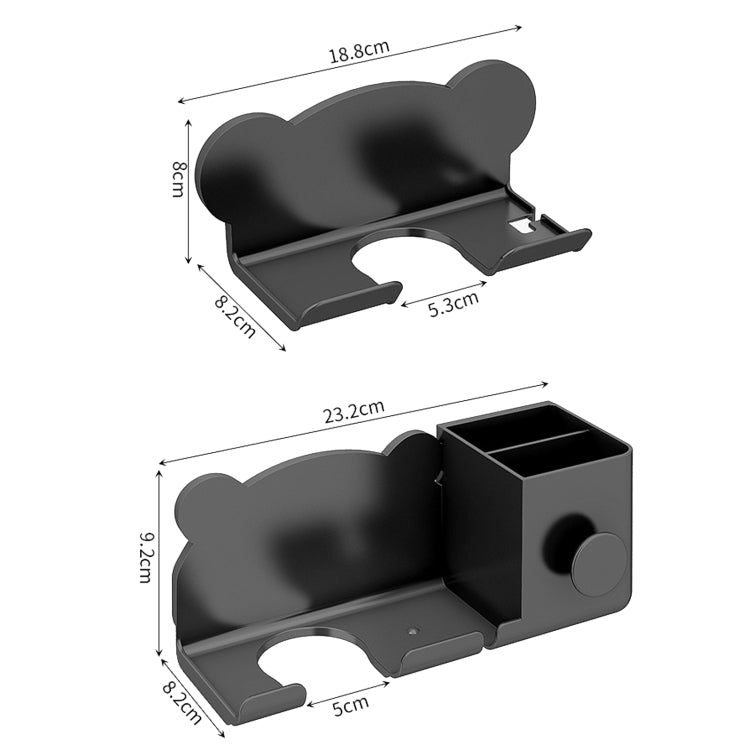 For Dyson Hair Dryer Wall-Mounted Holder Bathroom Shelf Storage Rack, Style: Upgrade White - Hair Dryers & Accessories by buy2fix | Online Shopping UK | buy2fix