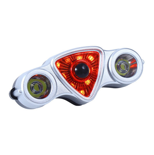 9+2 LED Bicycle Tail Light Rechargeable MTB Road Bike Headlight Warning Light(Red Light+Yellow Light) - Taillights by buy2fix | Online Shopping UK | buy2fix