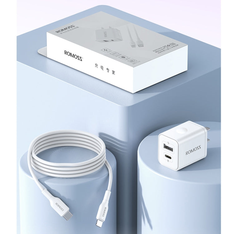 ROMOSS PD20W Fast Charger For Apple/Huawei And Xiaomi, CN Plug, Style: For Apple PD Charging Cable - Multifunction Cable by ROMOSS | Online Shopping UK | buy2fix