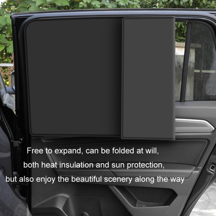 Heat-insulating Opaque Vinyl Coated Magnetic Car Curtains, Style: Full Blackout Rear Row - Window Foils & Solar Protection by buy2fix | Online Shopping UK | buy2fix