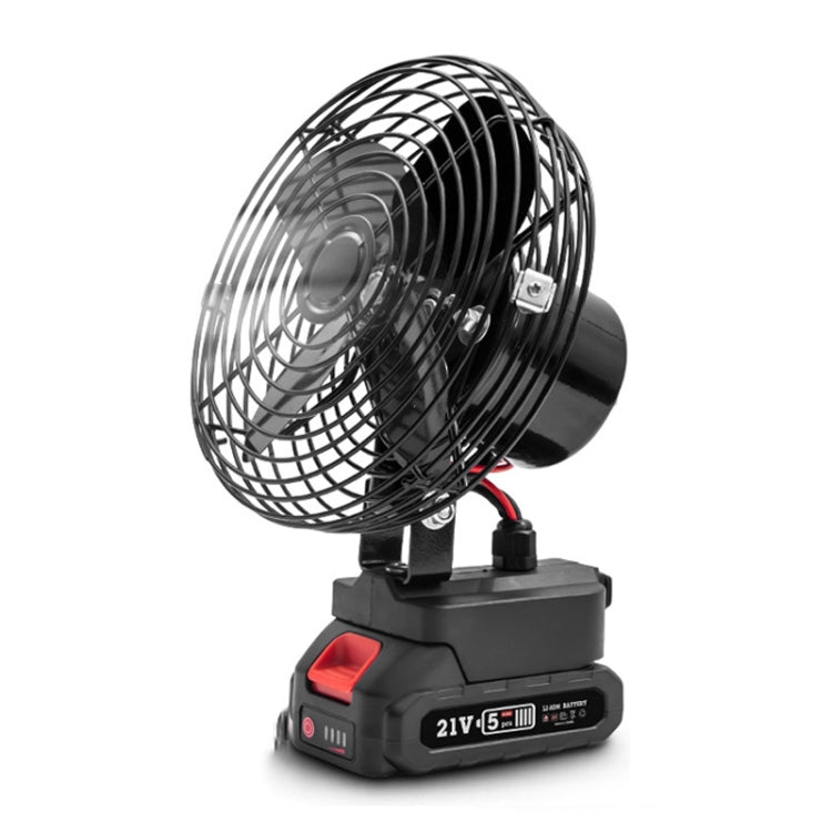 HILDA Portable Powerful Fan Outdoor Hair Dryer, With EU Plug Adaptor, Style: 6 inch With 1 Battery (1500mAh) - Electric Fans by HILDA | Online Shopping UK | buy2fix