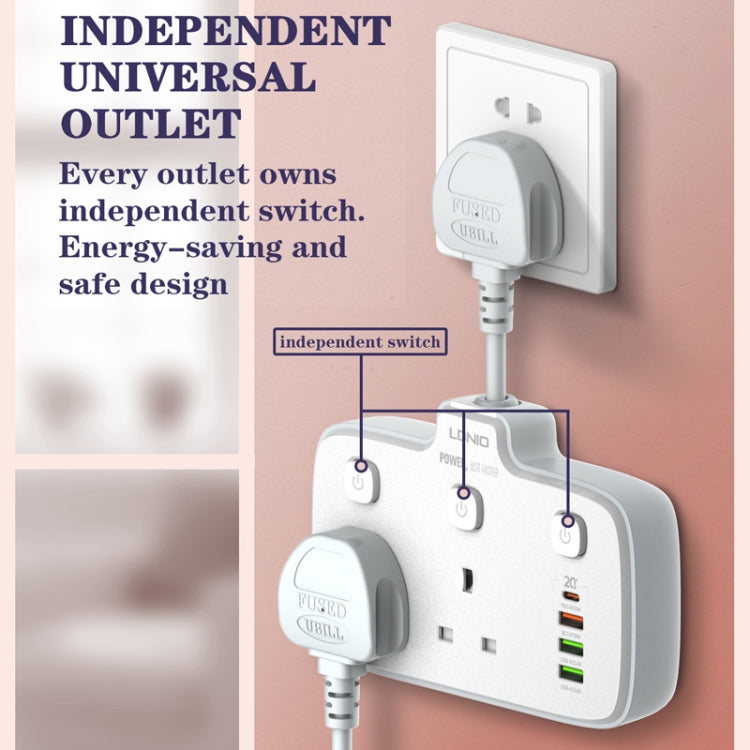 LDNIO Without Wire Adapter Plug Board Converter, Specification: EU Plug Hole - Extension Socket by LDNIO | Online Shopping UK | buy2fix