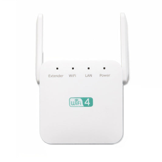 2.4G 300M Wi-Fi Amplifier Long Range WiFi Repeater Wireless Signal Booster US Plug White - Broadband Amplifiers by buy2fix | Online Shopping UK | buy2fix