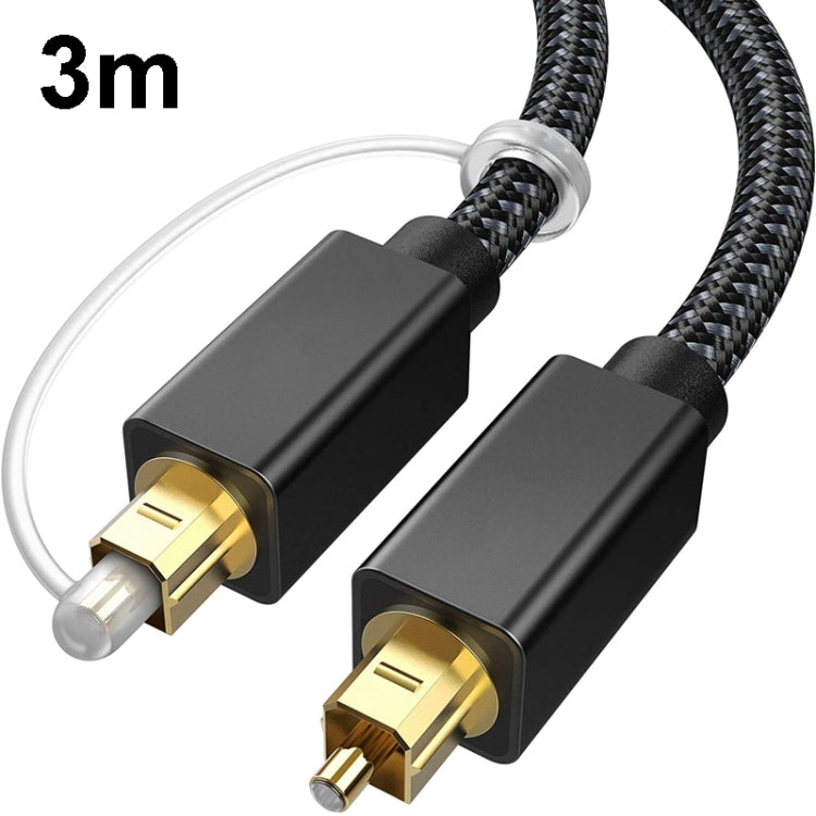 3m Digital Optical Audio Output/Input Cable Compatible With SPDIF5.1/7.1 OD5.0MM(Black) - Audio Optical Cables by buy2fix | Online Shopping UK | buy2fix