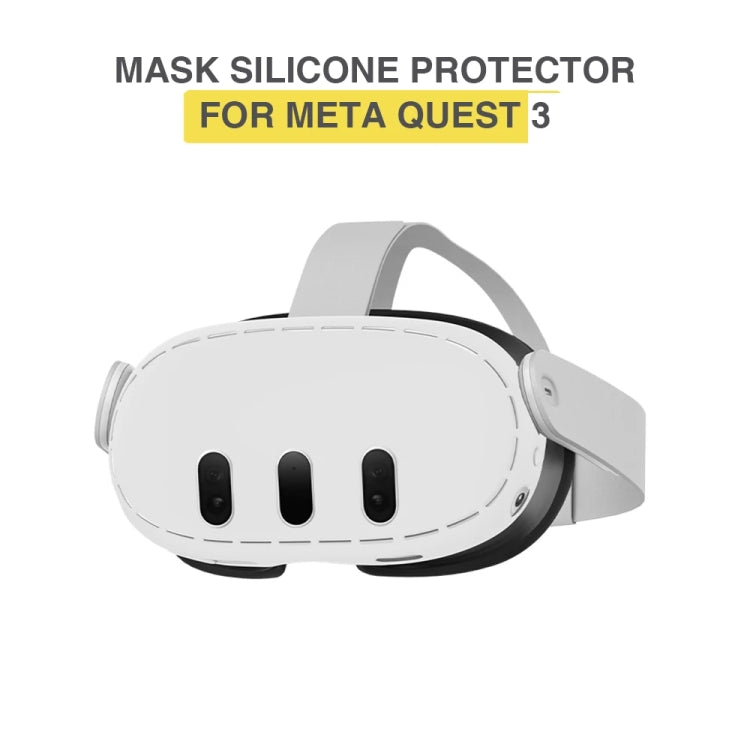 For Meta Quest 3 Helmet Protective Case Anti-scratch Sweat-Proof Shell VR Accessorie(Light Grey) - VR Accessories by buy2fix | Online Shopping UK | buy2fix