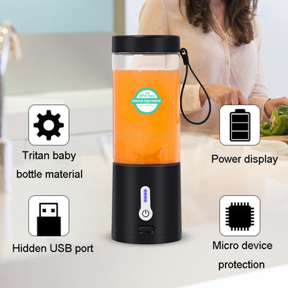 Portable Multifunctional USB Rechargeable Juice Extractor Cup Mini Electrical Juicer(Blue) - Electric juicers by buy2fix | Online Shopping UK | buy2fix