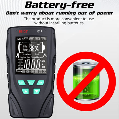 BSIDE Q11 Car Battery Detector 12V/24V Battery Life Capacity Internal Resistance Tester - Electronic Test by BSIDE | Online Shopping UK | buy2fix