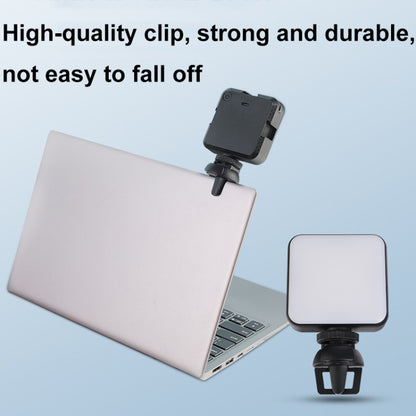 W64 64LEDs Video Conferencing Mobile Laptop Live Fill Light Photography Pocket Lamp, Spec: Clip+Tripod Set - Selfie Light by buy2fix | Online Shopping UK | buy2fix