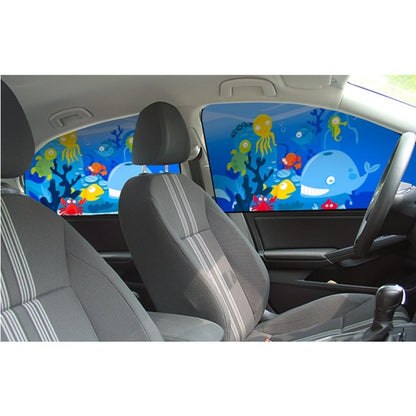 Car Cartoon Magnetic Sunshade Sunscreen Telescopic Collapsible Sunshield, Size:Rear Square(Fawn) - Window Foils & Solar Protection by buy2fix | Online Shopping UK | buy2fix