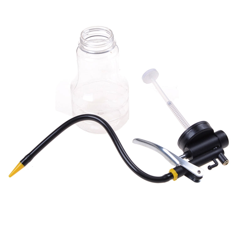 250cc Transparent High Pressure Pump Oiler Lubrication Oil Can Plastic Machine Oiler Grease 245mm Length flex Gun(Long mouth hose) - In Car by buy2fix | Online Shopping UK | buy2fix