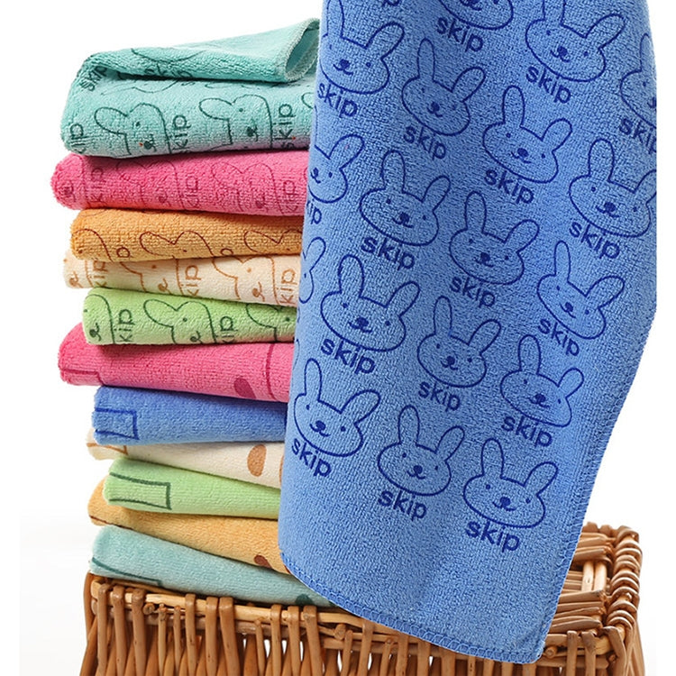 25*50cm Cute Baby Kid Towel Face Microfiber Absorbent Drying Bath Beach Towel Washcloth Swimwear Baby Towel Cotton Kids Towel(Dark blue) - Towels & Burp Cloths by buy2fix | Online Shopping UK | buy2fix