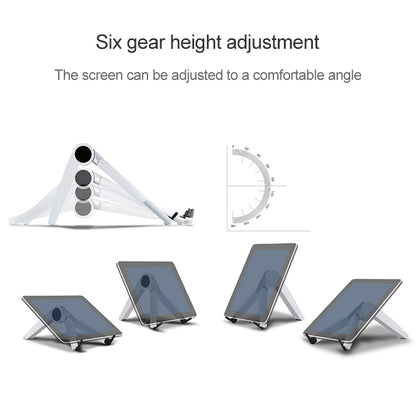 Tablet PC Laptop Desktop Bracket Cooling Triangle Bracket(White) - Computer & Networking by buy2fix | Online Shopping UK | buy2fix