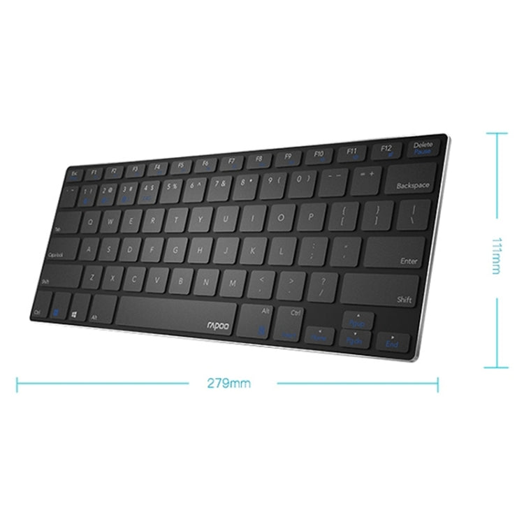 Rapoo 9000G 78 Keys Multi-modes Wireless Keyboard and Mouse Set(Black) - Wireless Keyboard by Rapoo | Online Shopping UK | buy2fix