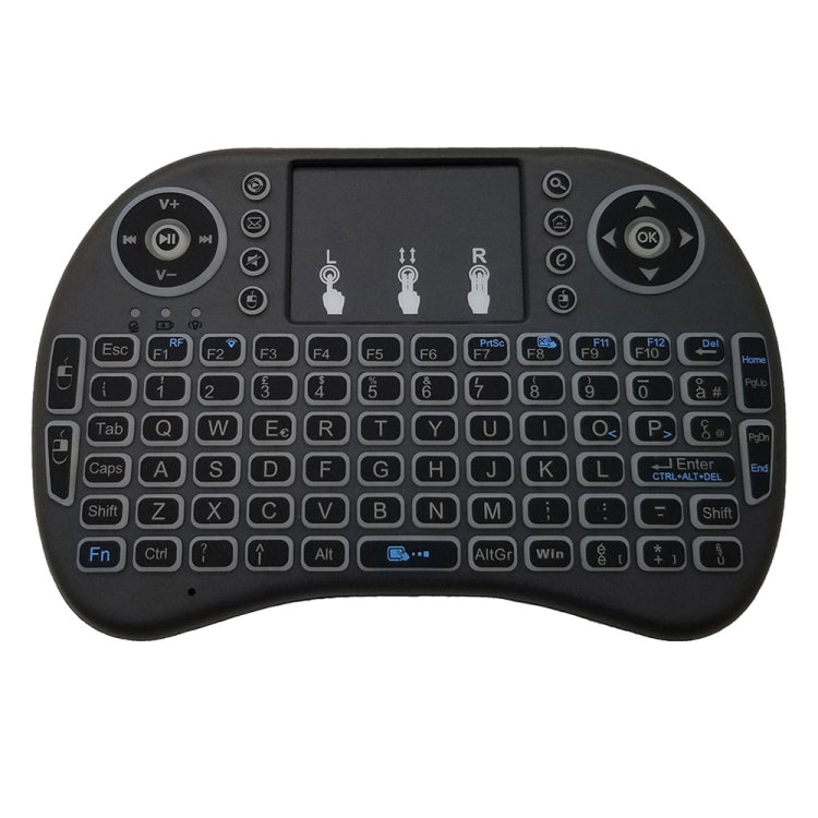 Support Language: Italy i8 Air Mouse Wireless Backlight Keyboard with Touchpad for Android TV Box & Smart TV & PC Tablet & Xbox360 & PS3 & HTPC/IPTV - MINI PC Accessories & Gadgets by buy2fix | Online Shopping UK | buy2fix