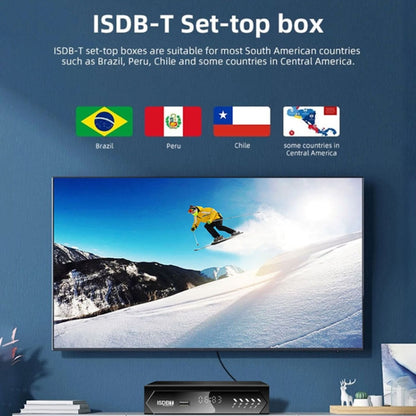 ISDB-T Satellite TV Receiver Set Top Box with Remote Control, For South America, Philippine(EU Plug) - Consumer Electronics by buy2fix | Online Shopping UK | buy2fix