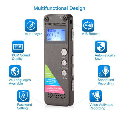 VM31 Portable Audio Voice Recorder, 8GB, Support Music Playback - Other Style by buy2fix | Online Shopping UK | buy2fix