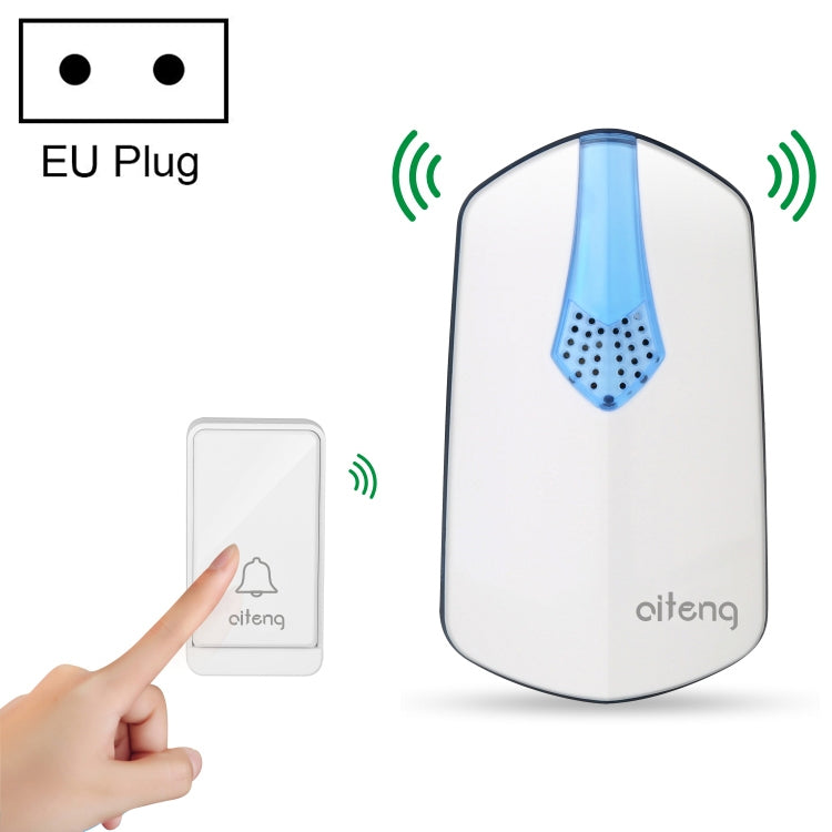 AITENG V026J Wireless Batteryless WIFI Doorbell, EU Plug - Wireless Doorbell by AITENG | Online Shopping UK | buy2fix