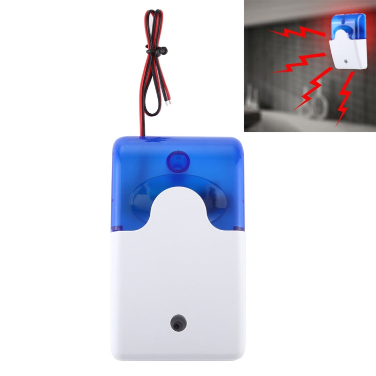 103 Mini Strobe Siren Durable Home Security Alarm System (Blue) - Security by buy2fix | Online Shopping UK | buy2fix