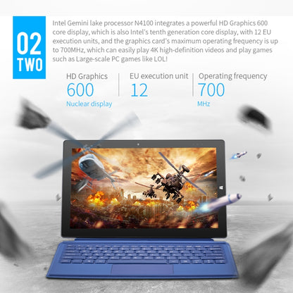 PiPO W11 2 in 1 Tablet PC, 11.6 inch, 8GB+128GB+256GB SSD, Windows 10, Intel Gemini Lake N4120 Quad Core Up to 2.6GHz, with Stylus Pen Not Included Keyboard, Support Dual Band WiFi & Bluetooth & Micro SD Card - PiPO by PiPo | Online Shopping UK | buy2fix