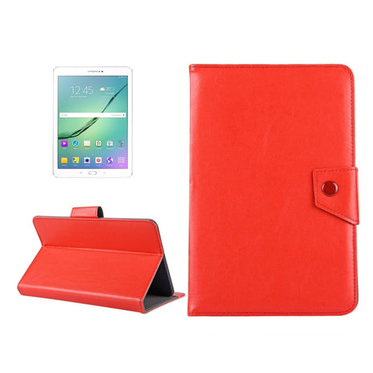 10 inch Tablets Leather Case Crazy Horse Texture Protective Case Shell with Holder for Asus ZenPad 10 Z300C, Huawei MediaPad M2 10.0-A01W, Cube IWORK10(Red) - 10 - 11 inch by buy2fix | Online Shopping UK | buy2fix