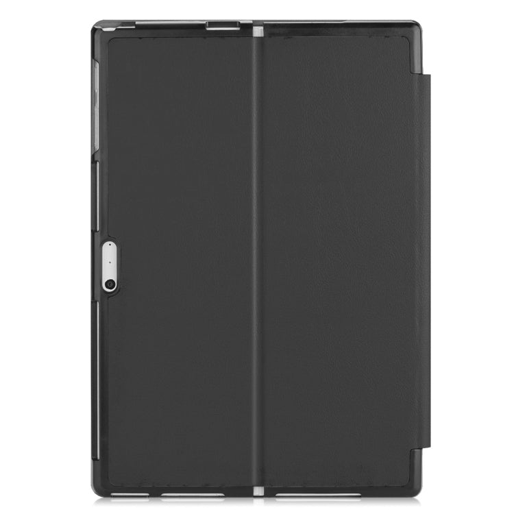 Custer Texture Horizontal Flip PU Leather Case for Microsoft Surface Pro 4 / 5 / 6 / 7 12.3 inch, with Holder & Pen Slot(Black) - Mobile Accessories by buy2fix | Online Shopping UK | buy2fix