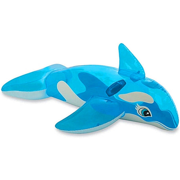 Summer Water Fun Inflatable Blue Whale Shaped Pool Ride-on Swimming Ring Floats, Size: 151*117cm - Swimming Rings by buy2fix | Online Shopping UK | buy2fix