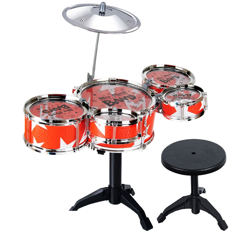 Children Simulation Shelf Drum Jazz Drum With Chair Set - Musical Instrument Toys by buy2fix | Online Shopping UK | buy2fix