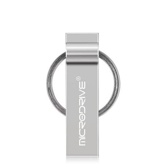 MicroDrive 8GB USB 2.0 Metal Keychain U Disk (Grey) - USB Flash Drives by MicroDrive | Online Shopping UK | buy2fix