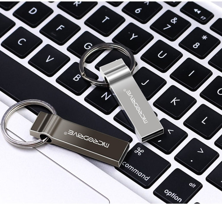 MicroDrive 16GB USB 2.0 Metal Keychain U Disk (Grey) - Computer & Networking by MicroDrive | Online Shopping UK | buy2fix