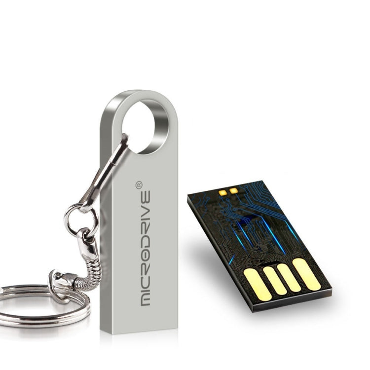 MicroDrive 128GB USB 2.0 Metal Waterproof High Speed U Disk(Black) - Computer & Networking by MicroDrive | Online Shopping UK | buy2fix