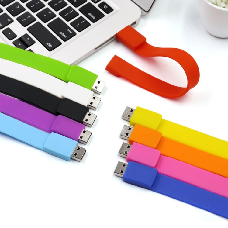 MicroDrive 4GB USB 2.0 Fashion Bracelet Wristband U Disk (Blue) - USB Flash Drives by MicroDrive | Online Shopping UK | buy2fix