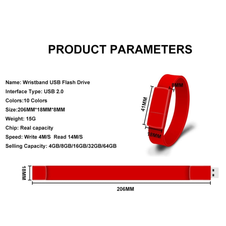 MicroDrive 32GB USB 2.0 Fashion Bracelet Wristband U Disk (Purple) - Computer & Networking by MicroDrive | Online Shopping UK | buy2fix