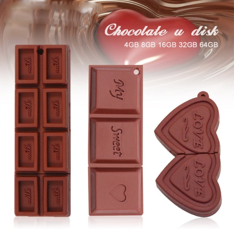 MicroDrive 4GB USB 2.0 Creative Chocolate U Disk - USB Flash Drives by MicroDrive | Online Shopping UK | buy2fix