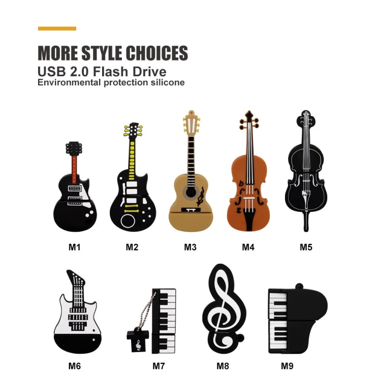 MicroDrive 128GB USB 2.0 Guitar U Disk - USB Flash Drives by MicroDrive | Online Shopping UK | buy2fix