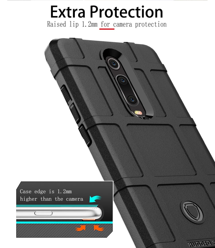 Shockproof Protector Cover Full Coverage Silicone Case for Xiaomi Mi 9T & Mi 9T Pro & Redmi K20 & K20 Pro (Black) - Xiaomi Cases by buy2fix | Online Shopping UK | buy2fix